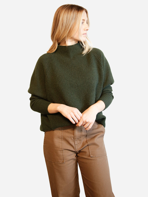Able Harriet Slouchy Sweater In Alpine Green