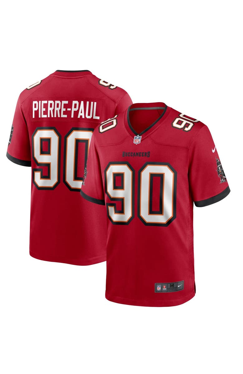 Nike Men's Nike Jason Pierre-Paul Red Tampa Bay Buccaneers Game Player Jersey, Main, color, 