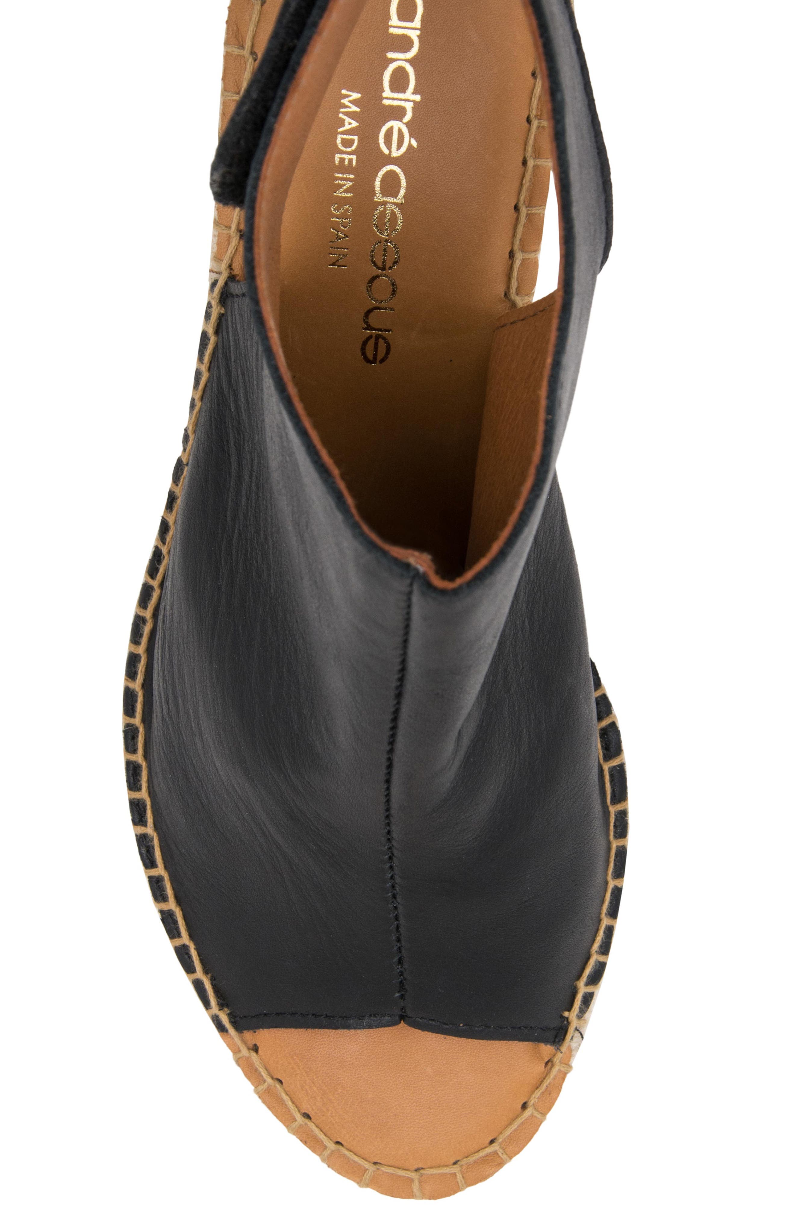 André Assous Flora Espadrille Wedge Shield Sandal, Alternate, color, 