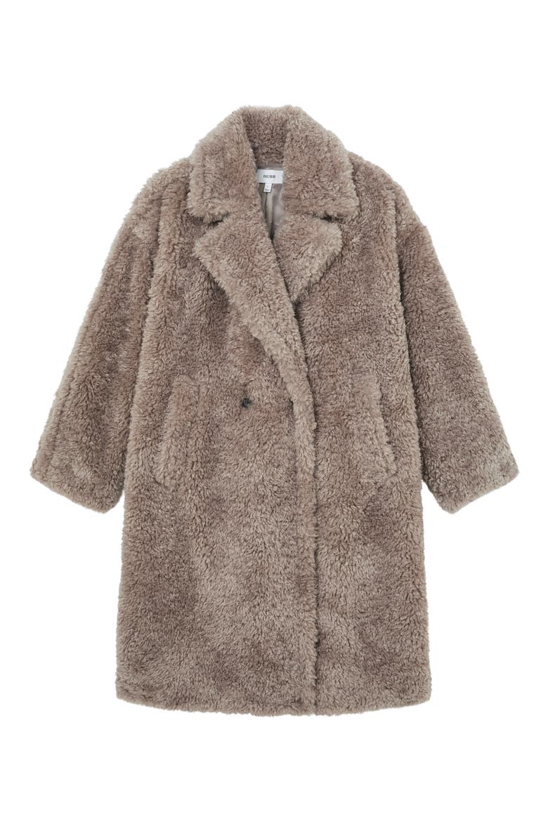Darla Faux Fur Coat, Alternate, color, MINK NEUTRAL