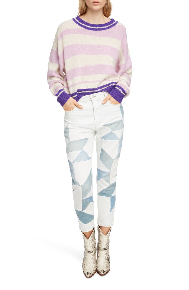 Isabel Marant Étoile Glowy Stripe Sweater, Alternate, color, 