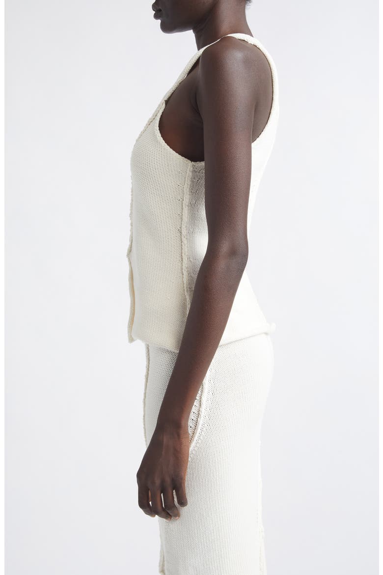 Eddy Cotton Blend Sweater Tank, Alternate, color, IVORY