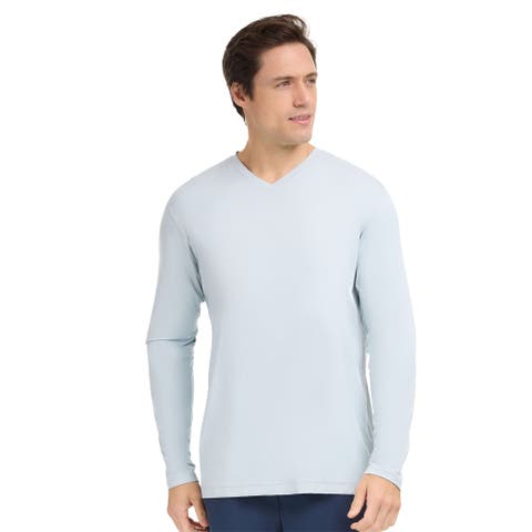 Men's Performance V-Neck Long Sleeve Shirt