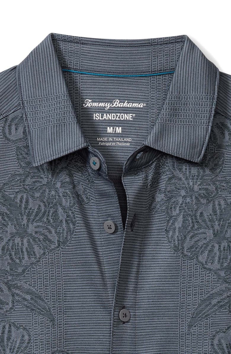 Tommy Bahama Palm Coast Cascade Vines Short Sleeve Jacquard Knit Button-Up Shirt, Alternate, color, 