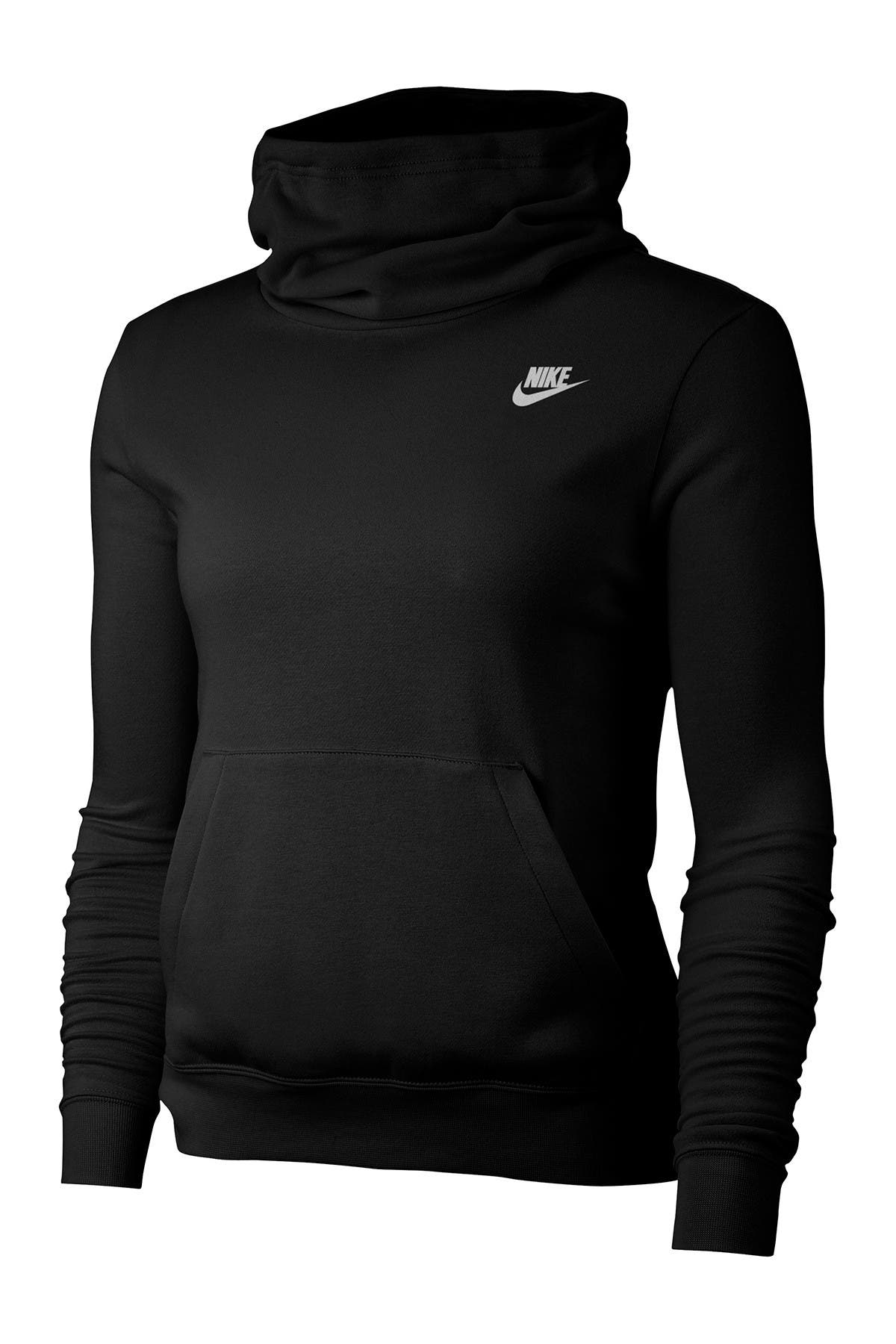 nike funnel neck fleece lined varsity hooded pullover