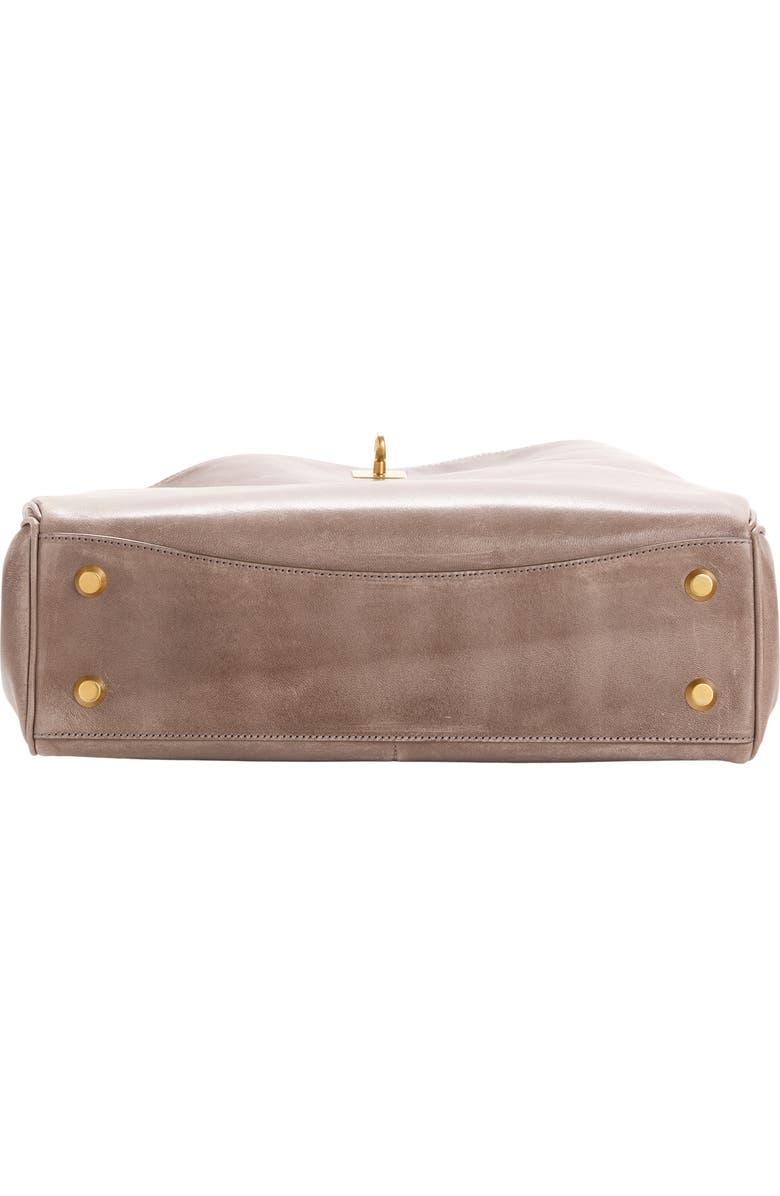 Balenciaga Small Rodeo Leather Top Handle Bag, Alternate, color, 5848 Dark Noix