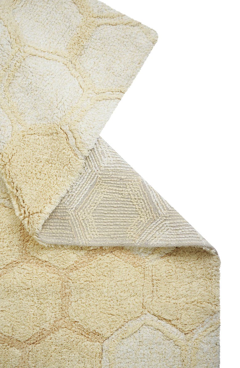Lorena Canals Honeycomb Washable Cotton Blend Rug, Alternate, color, Honey