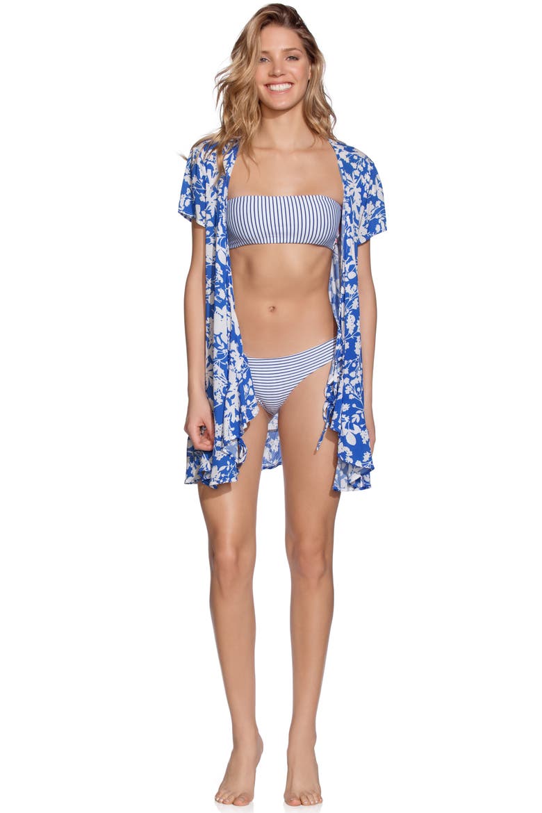Port Lucaya Cover-Up Wrap Dress, Alternate, color, MULTI BLUE