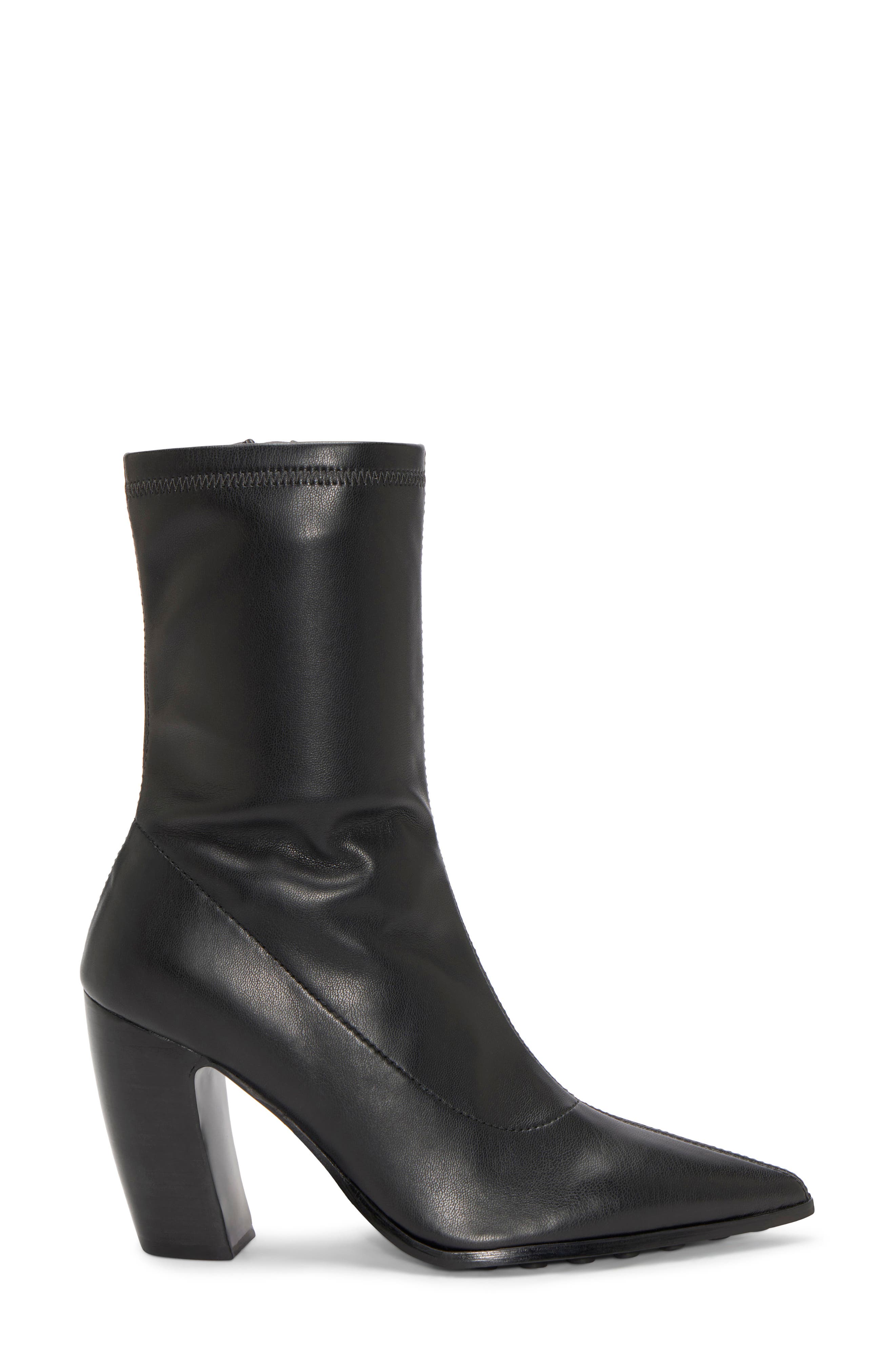 Beetric Pointy Toe Bootie, Alternate, color, BLACK