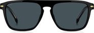 BOSS 1599/S 56mm Rectangle Flat Top Sunglasses