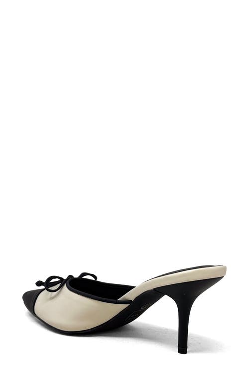 Shushop Naomi Pointed Cap Toe Mule In Neutral