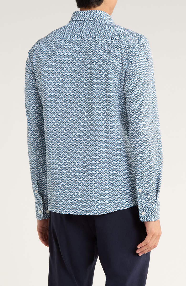 BOSS Roan Kent Slim Fit Button-Up Shirt, Alternate, color, Bright Blue