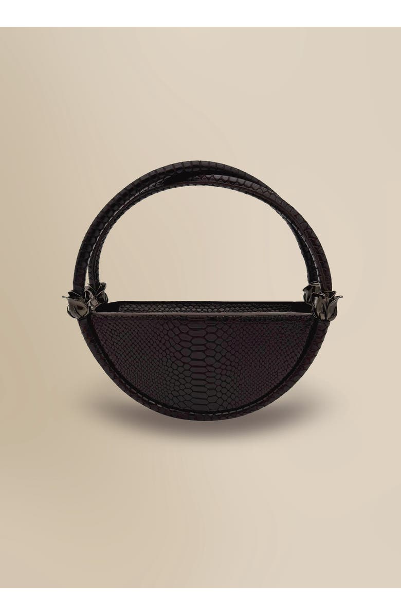 Contessa Mills World Bag Petite Elegant Structured Italian Leather Handbag, Alternate, color, Black