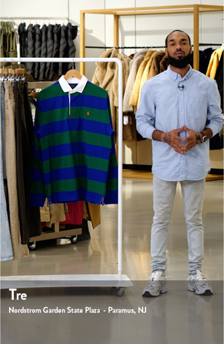 Stripe Oversize Rugby Shirt, sales video thumbnail