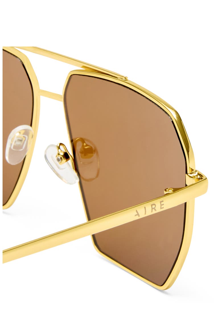 Asteroide 60mm Square Sunglasses, Alternate, color, BRIGHT GOLD