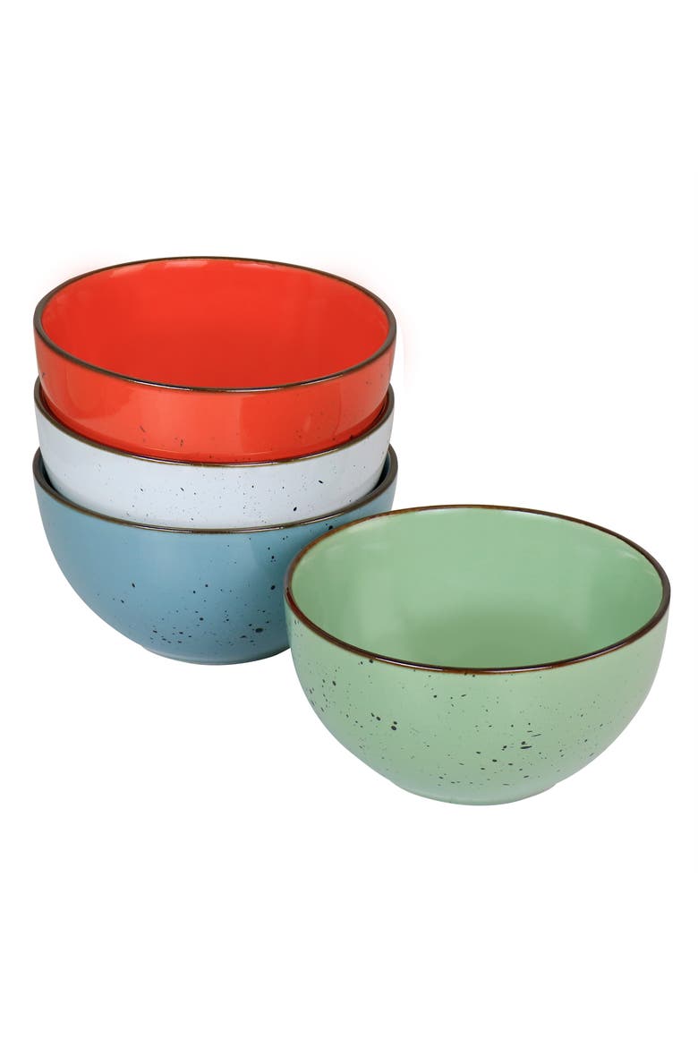 Evelyn 20 Piece Mix and Match Stoneware Dinnerware Set, Alternate, color, White