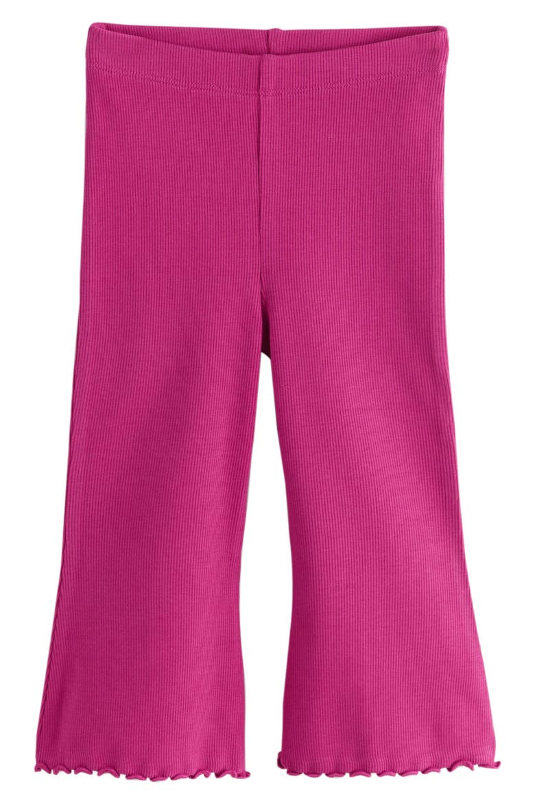 Kids' Ribbed Flared Leggings, Main, color, PINK