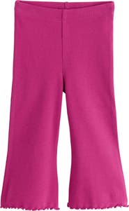 NEXT Kids' Ribbed Flared Leggings