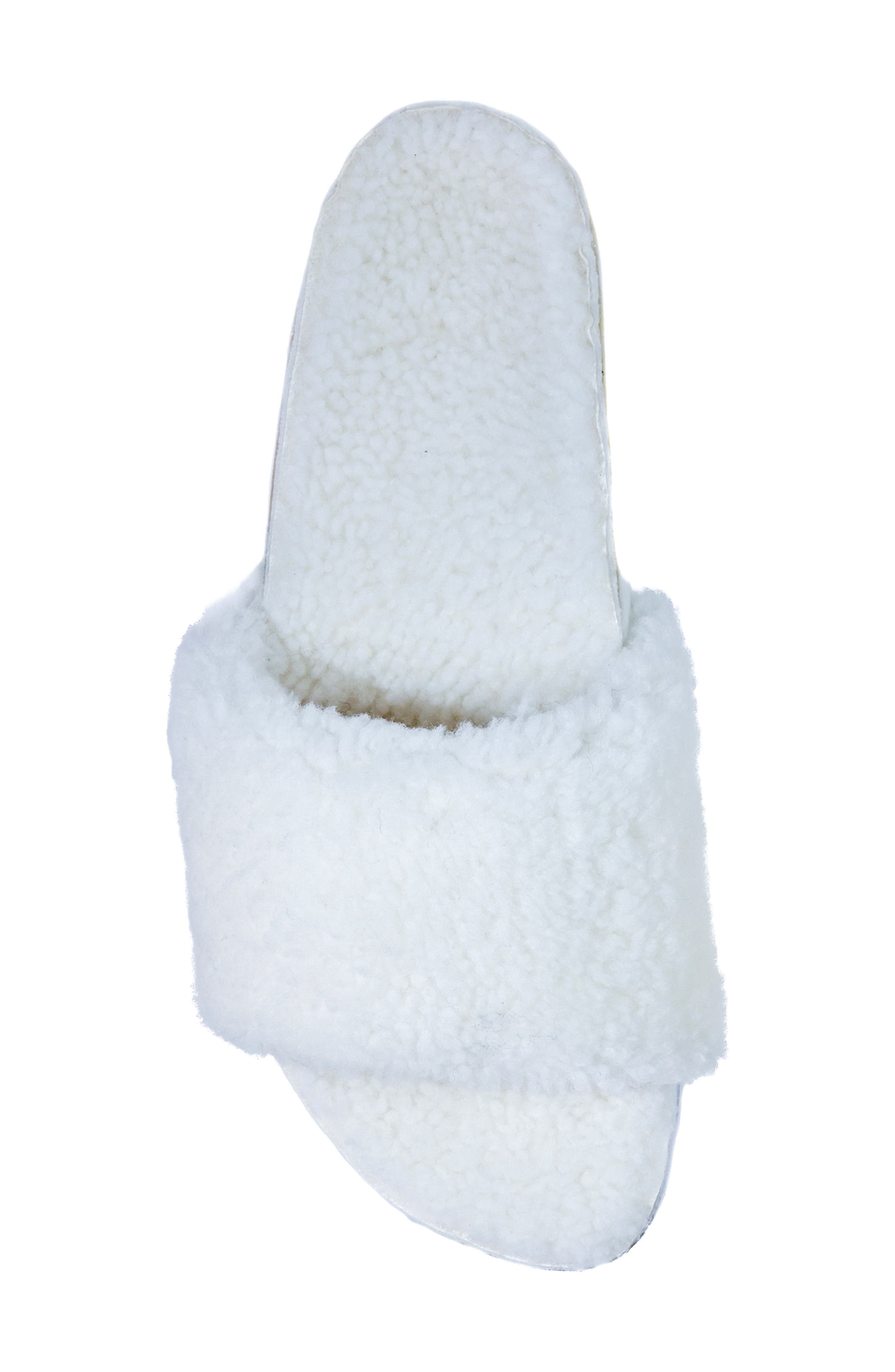 FLEKS Cito Genuine Shearling Slide Sandal, Alternate, color, Iceberg