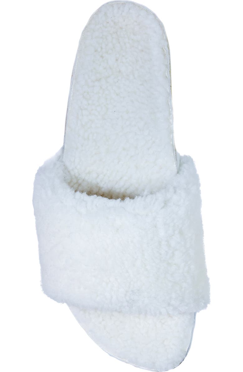 FLEKS Cito Genuine Shearling Slide Sandal, Alternate, color, Iceberg