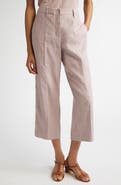 Max Mara Marco Stretch Linen & Cotton Crop Pants