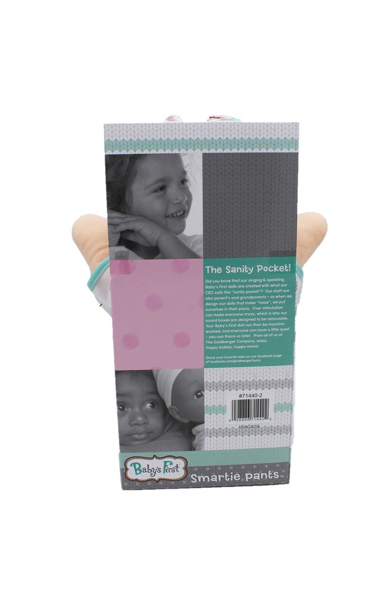 Baby's First Smartie Pants Doll With Raspberry White Tshirt, Alternate, color, 