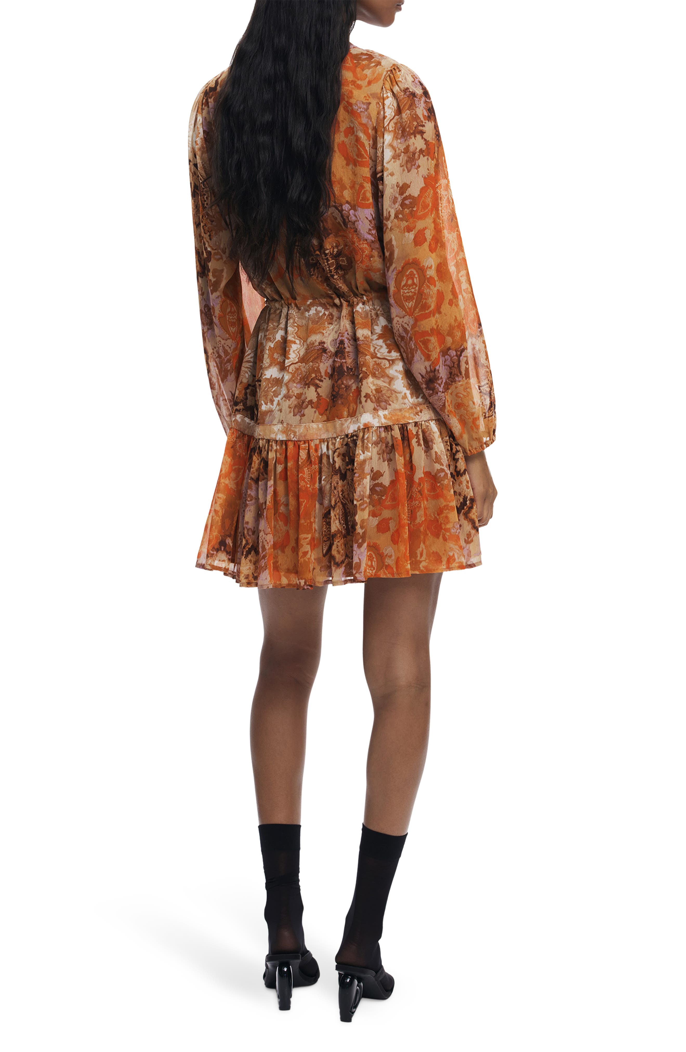 Boho Paisley Long Sleeve Dress - image 2