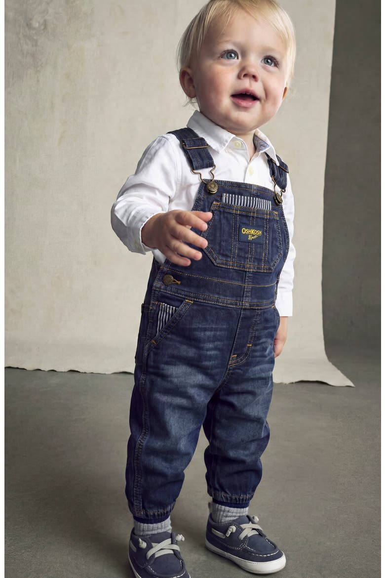 Denim Overalls, Alternate, color, DENIM