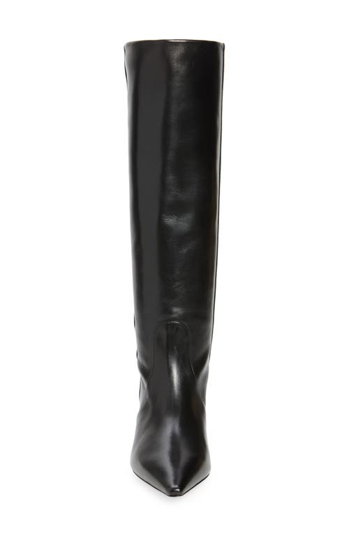 Stuart Weitzman Xcurve 85 Slouch Boot The Sw Outlet In Black Lacquered Nappa