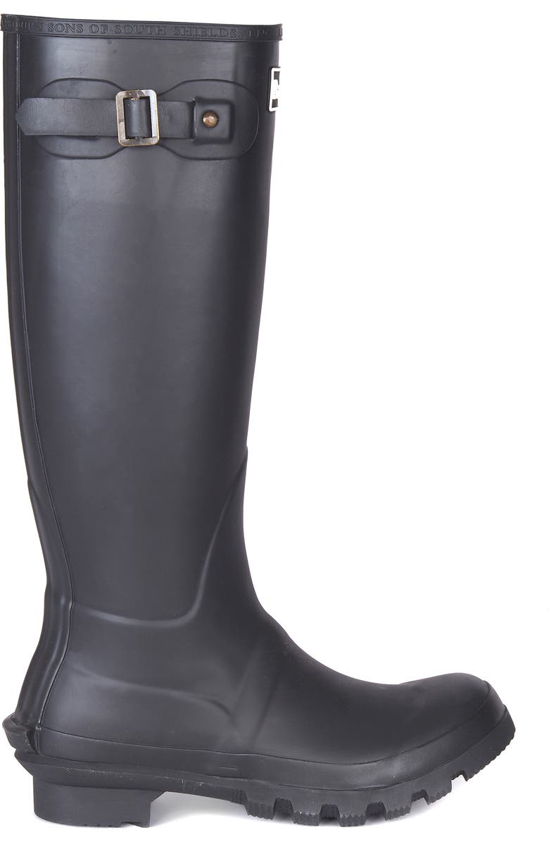 Barbour Bede Rain Boot, Alternate, color, Black