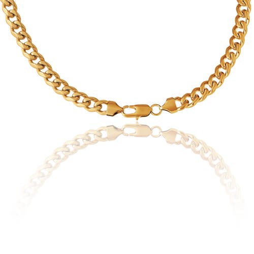 Lucky Brand Gold-tone Curb Chain Necklace In Gold