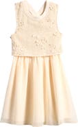 Reiss Kids' Gianna Floral Embroidered Dress