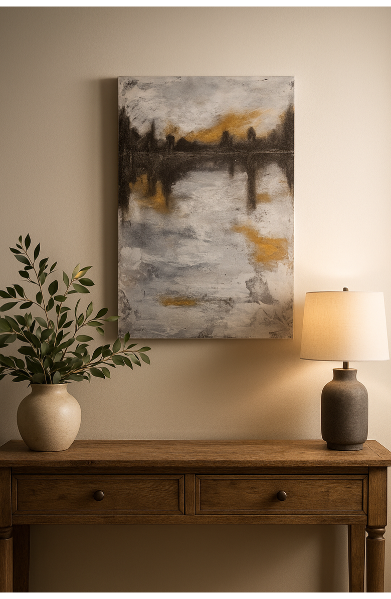 Napa Home & Garden Beyond Measure Canvas Wall Art Painting 23.5" x 35.25", Alternate, color, Grey