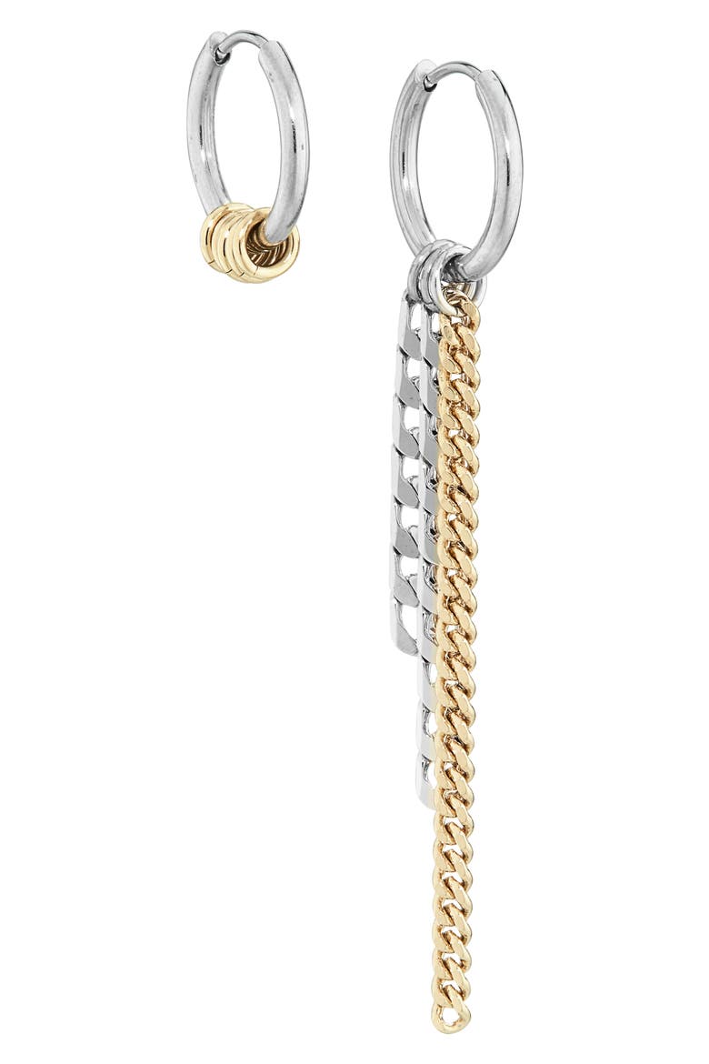 Jane Hoop Earrings, Alternate, color, GOLD AND PALLADIUM