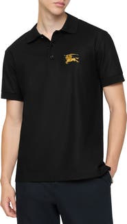 Burberry Metallic EKD Cotton Polo Shirt