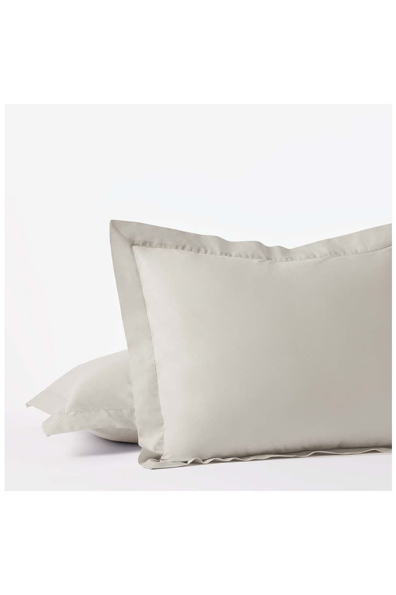 300 Thread Count Organic Cotton Percale Pillowcases, Alternate, color, STONE