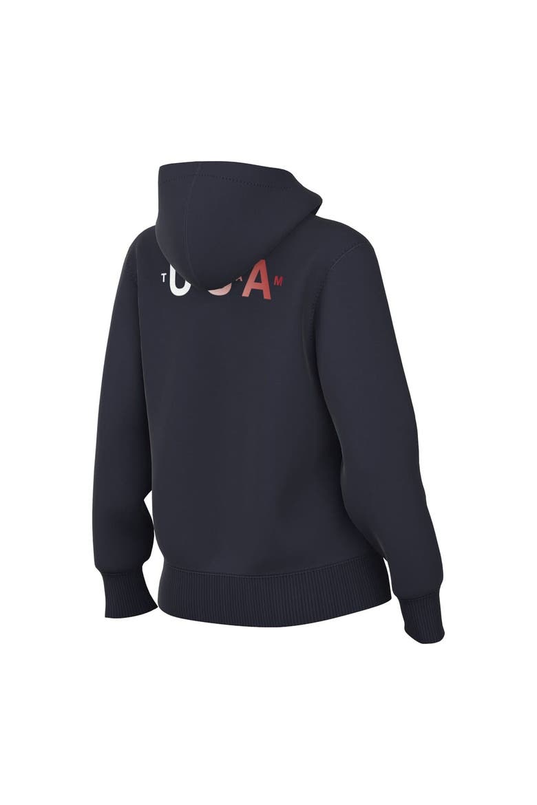 Women's Nike ACG  Navy Team USA Phoenix Fleece Hoodie, Alternate, color, Navy
