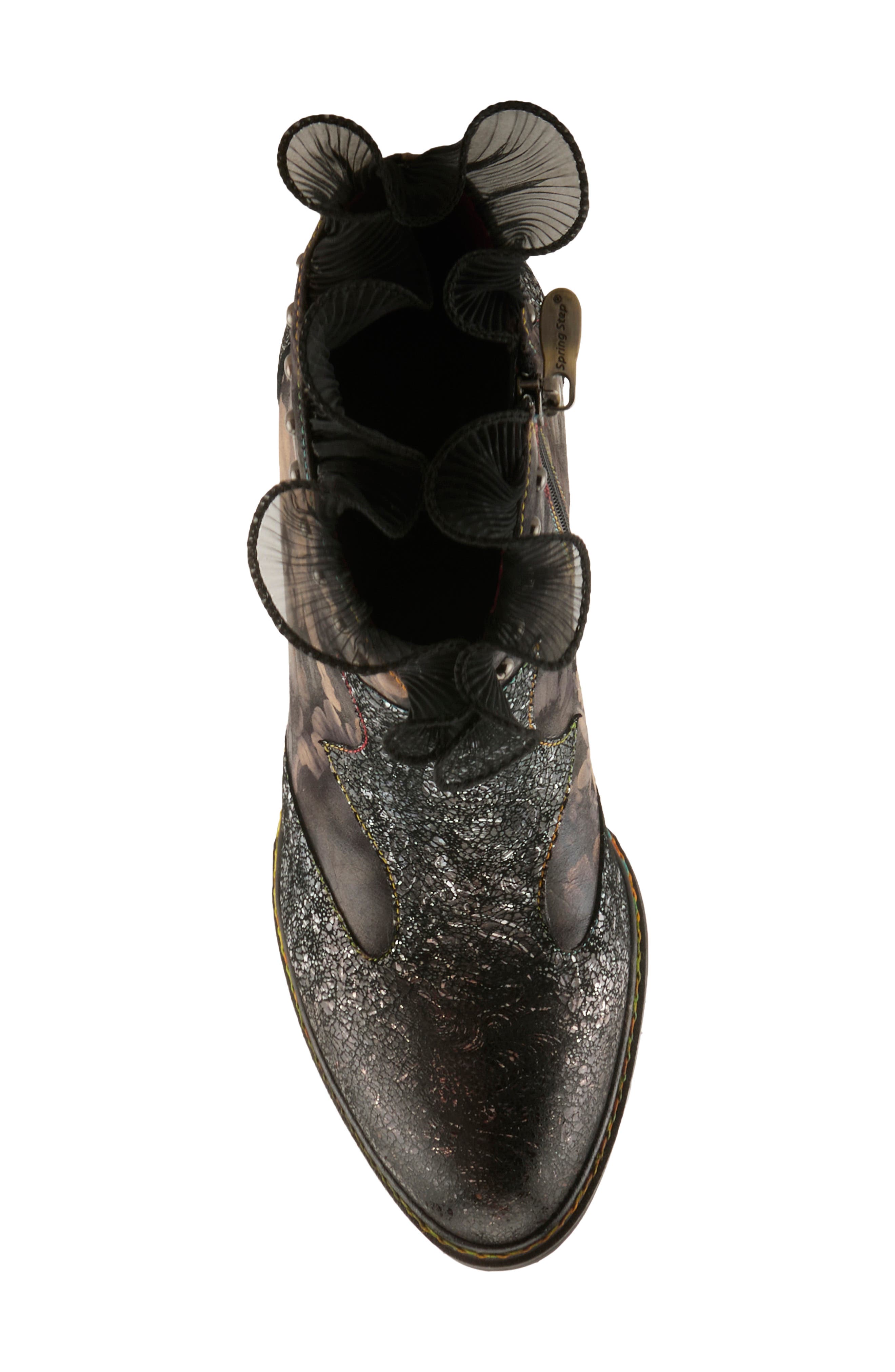 Razzy Bootie, Alternate, color, BLACK MULTI