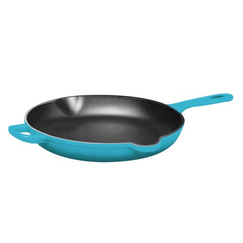 CHANTAL 10 inch Round Cast Iron Skillet in Sea Blue  product