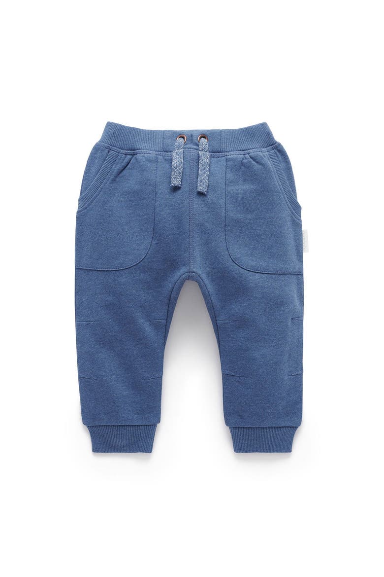 Slouchy Track Pant, Main, color, Storm Melange