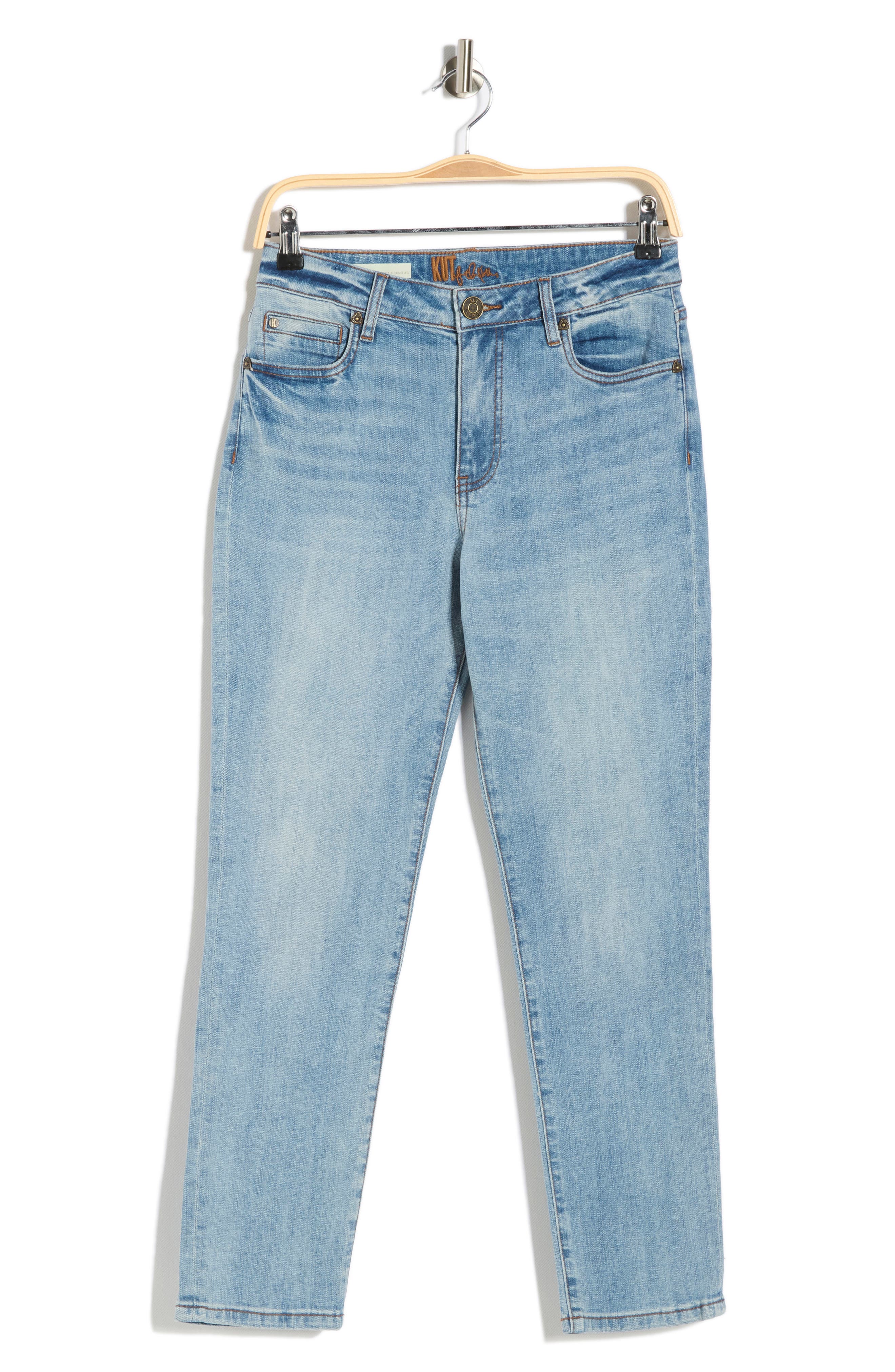 KUT from the Kloth Katy High Waist Ankle Straight Leg Jeans