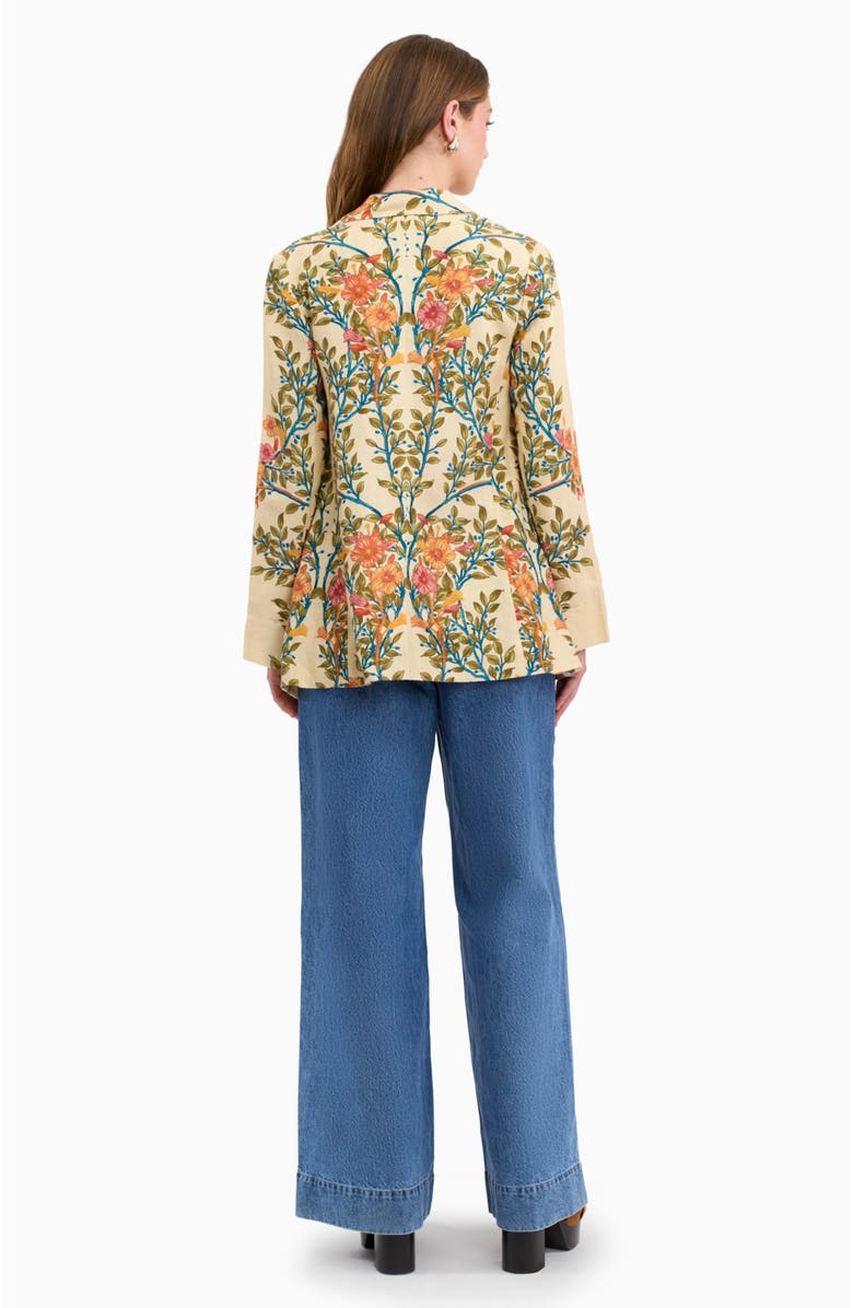 Rebecca Taylor Cleo Printed Blazer, Alternate, color, Buttercream Multi