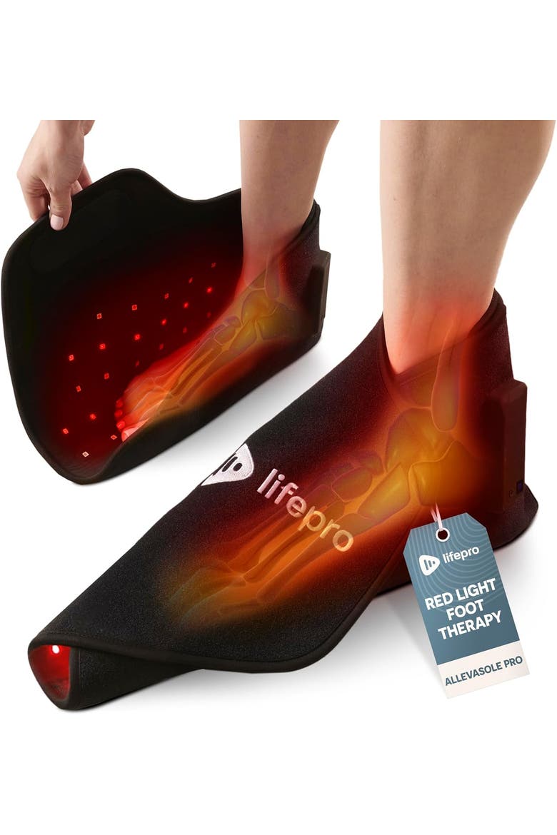 Allevasole Red Light Therapy Wrap for Ankle & Feet  660nm 850nm Infrared Device, Main, color, Rechargable
