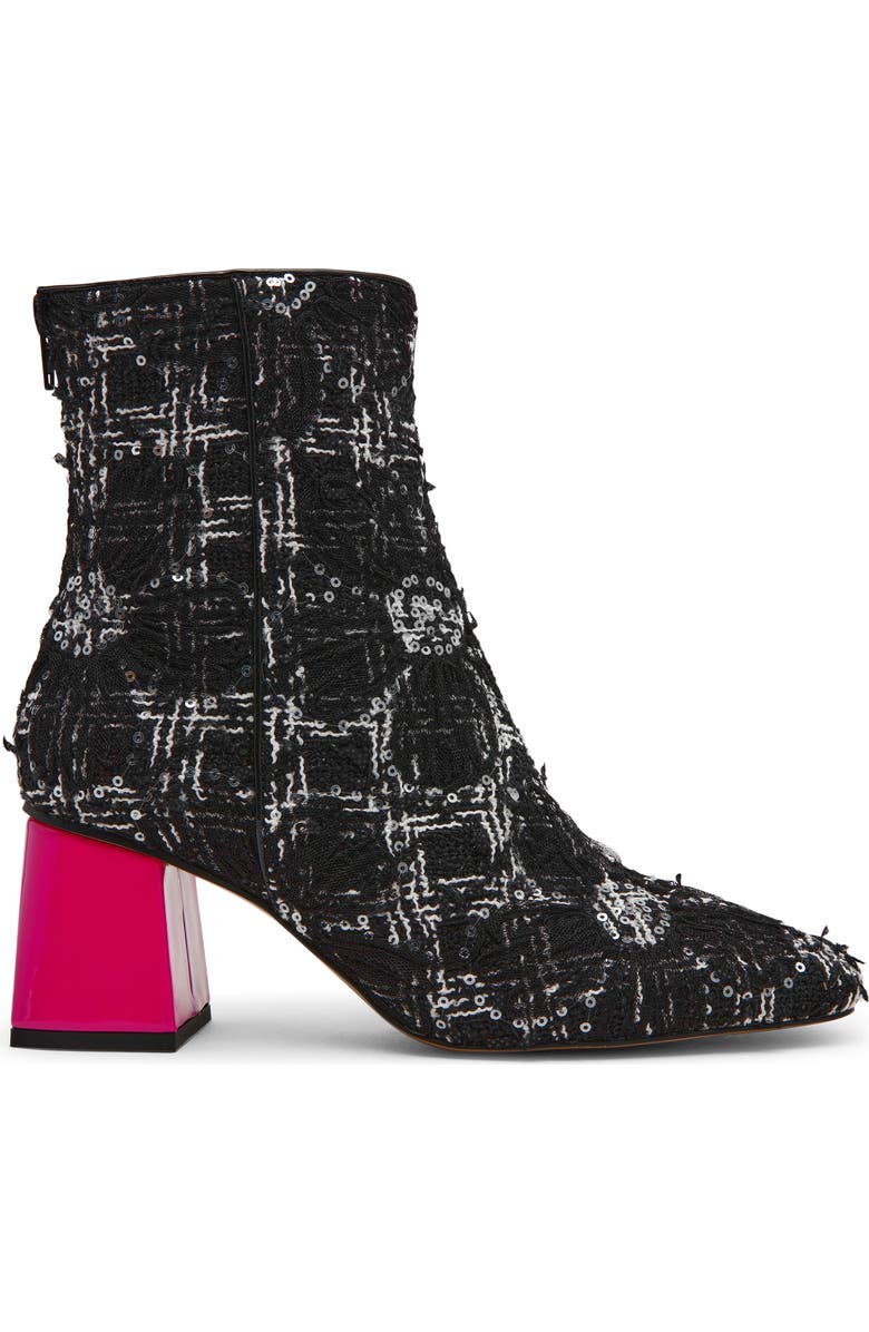 Betsey Johnson Stevie Bootie, Alternate, color, Black Multi