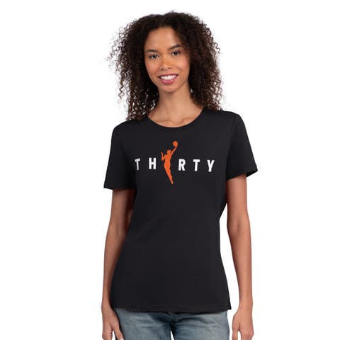 Women's Starter  Black Golden State Valkyries WNBA 30th Anniversary Scoop Neck T-Shirt