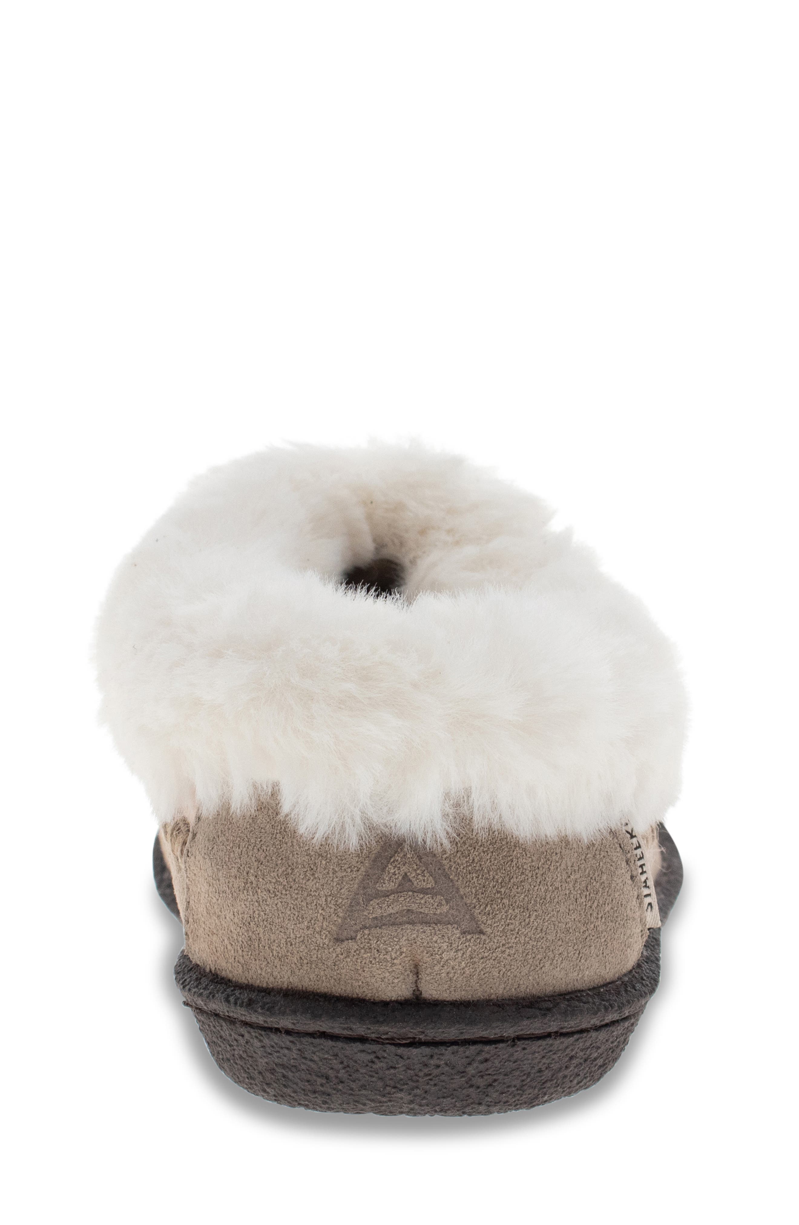 Serene Faux Fur Slipper, Alternate, color, TAUPE BLUSH
