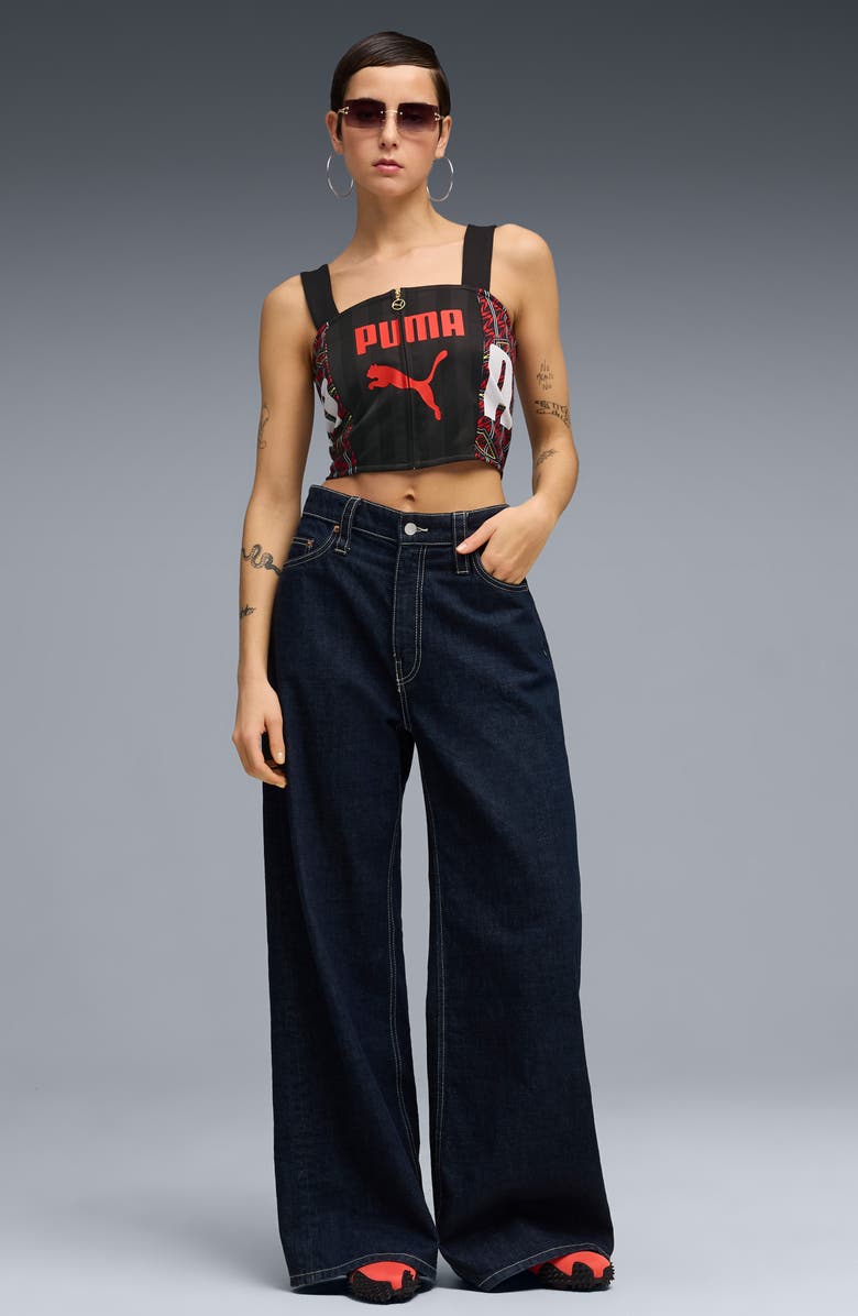 PUMA Future Archive Crop Tank, Alternate, color, Puma Black