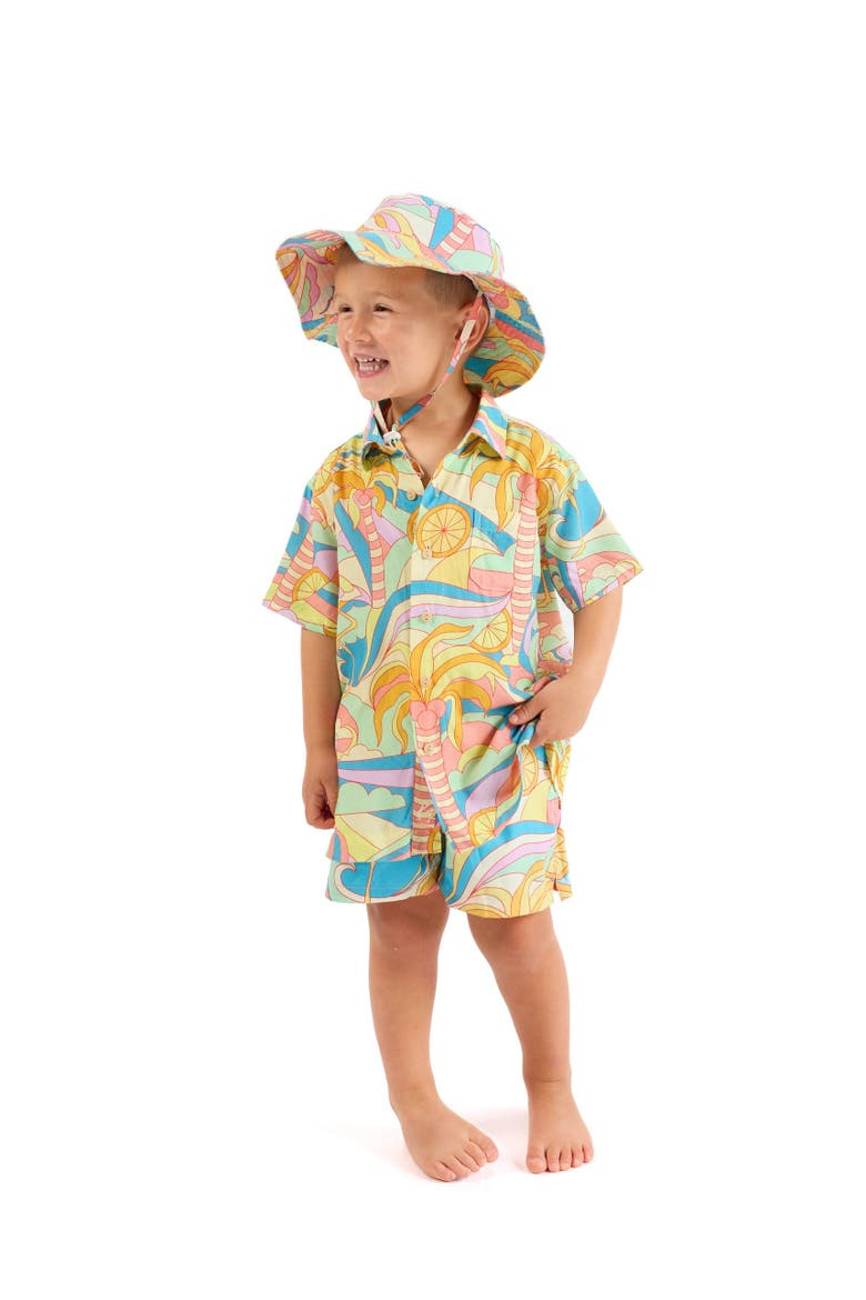 The Paradiso - Boys Swim Trunks UPF 50+, Alternate, color, Yellow