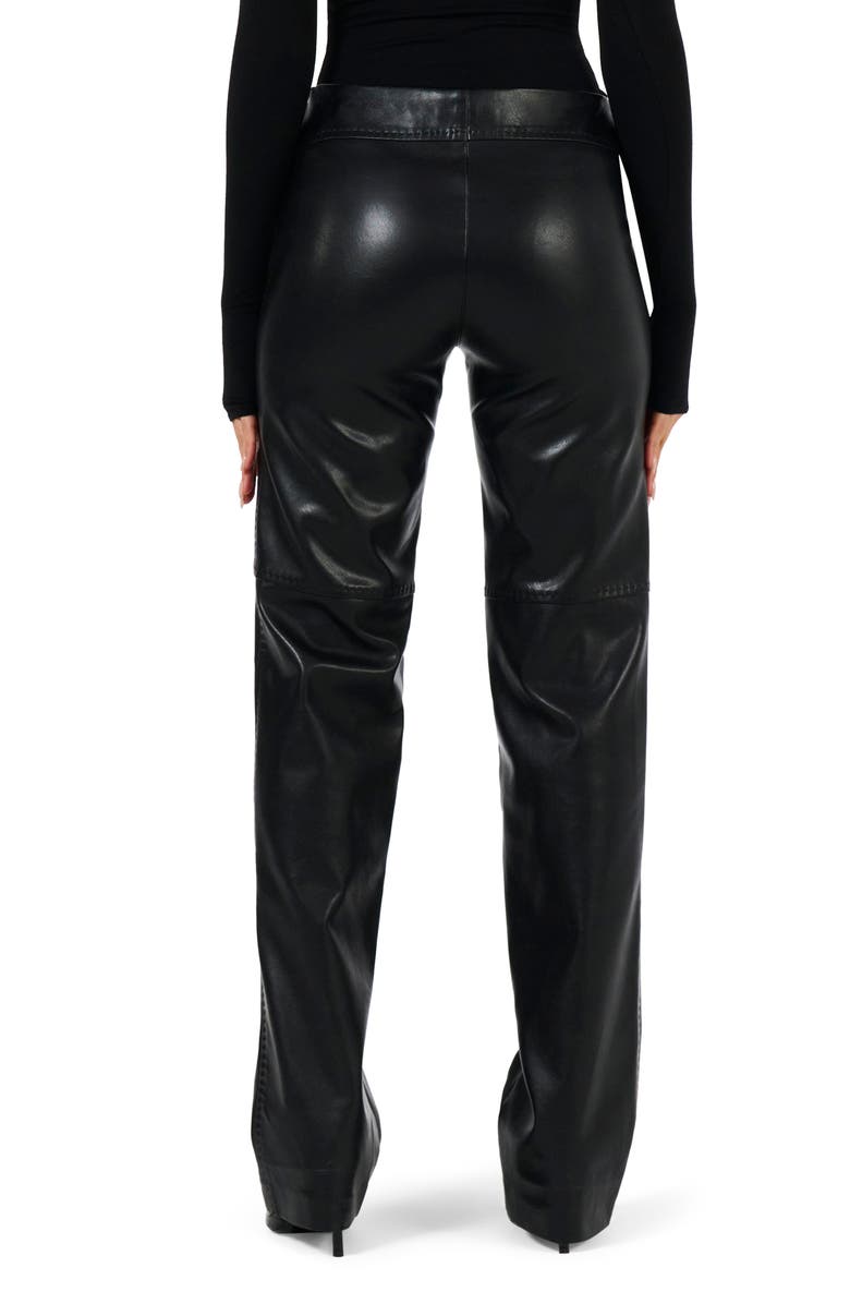 Naked Wardrobe In a Stitch Faux Leather Pants, Alternate, color,