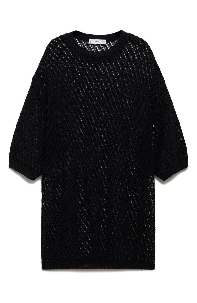 MANGO Sheer Tunic Sweater, Alternate, color, 